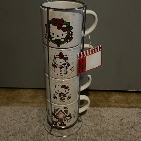 Hello kitty Christmas stacker mugs - Picture 1 of 2